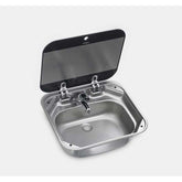Dometic Square Stainless Steel Sink with Glass Lid - 9600027599